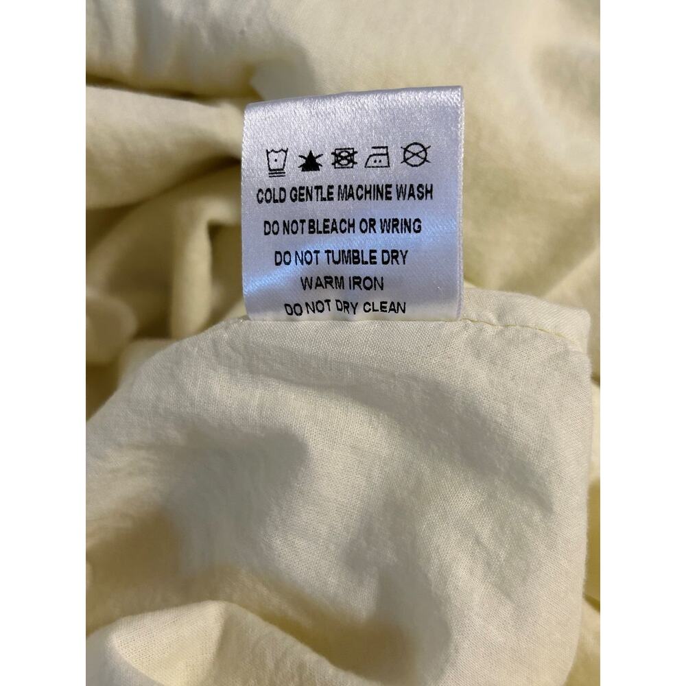 Princess Polly Dasha Cotton Yellow Fit Flare Sleeveless Square Neck Mini Dress-8 - Picture 9 of 12